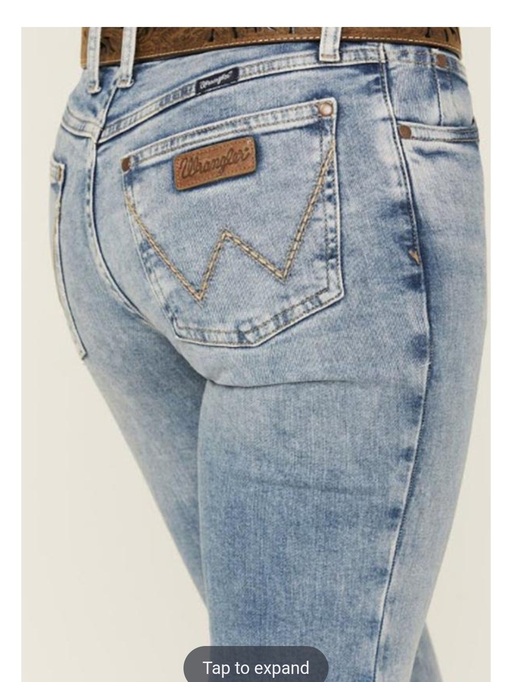 Light Wash Flare Jeans for Women - Classic Wide Leg - Picture 3 of 12